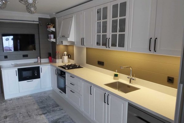 Çift Renk Country Mutfak Modeli